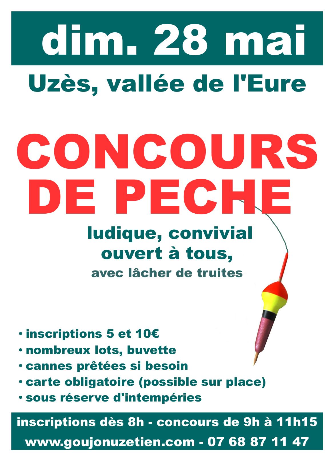 Affiche concours de peche 28052023